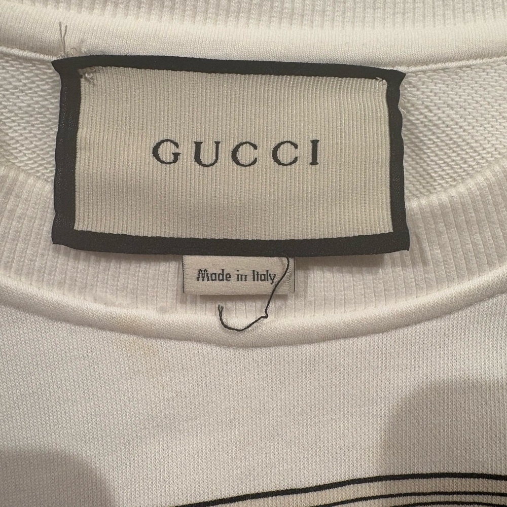 Gucci Cream Graphic Women’s Crewneck Sweatshirt - Picture 3 of 7